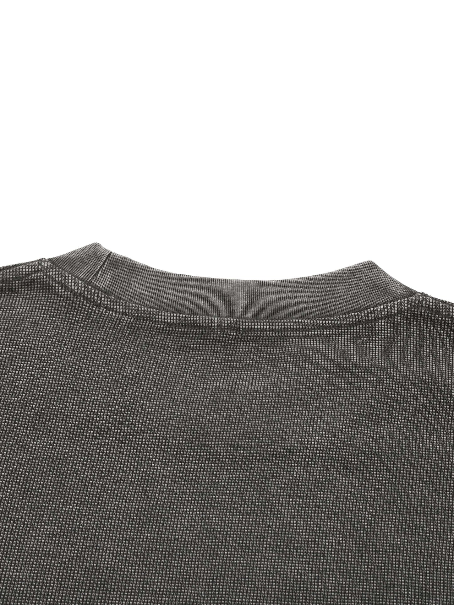 Mineral Wash Waffle Knit T-Shirt