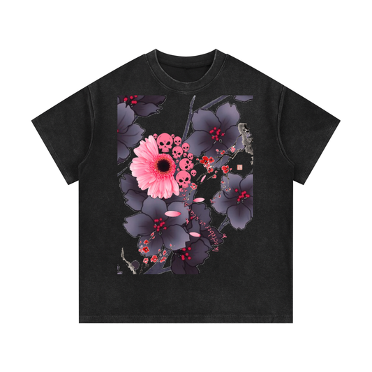 Mineral Wash Waffle Knit T-Shirt