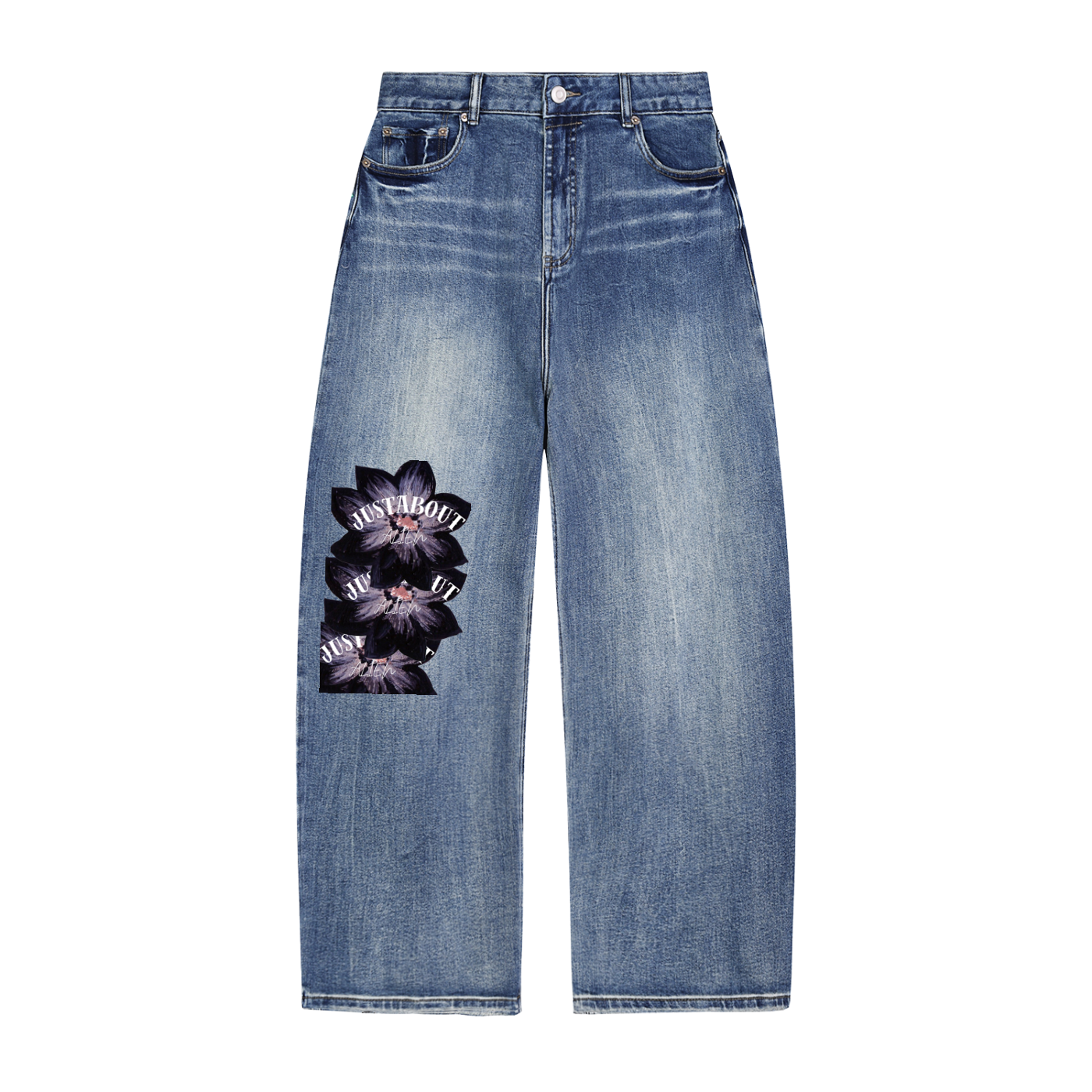Sun Fade Heavyweight Denim Jeans