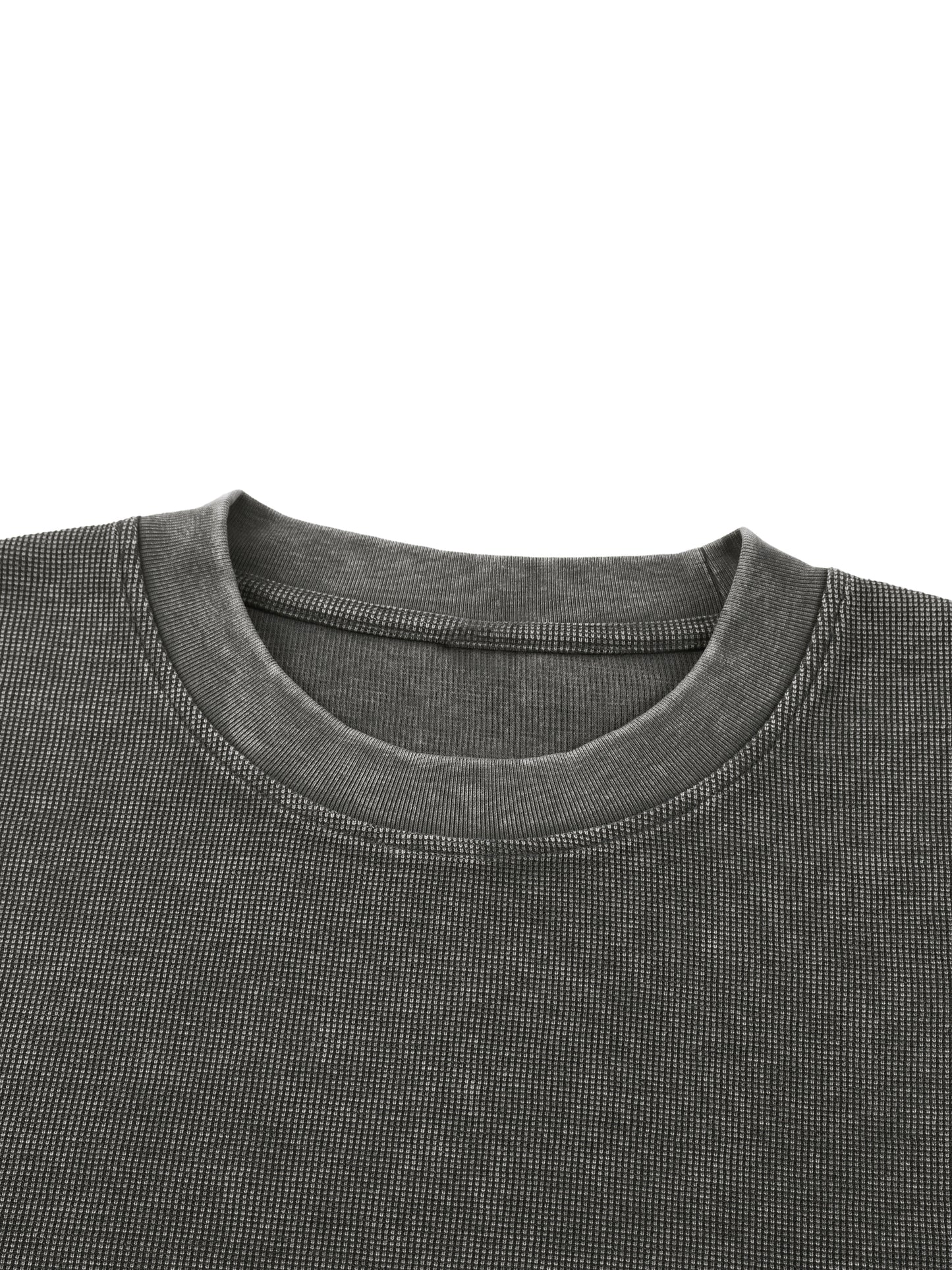 Mineral Wash Waffle Knit T-Shirt
